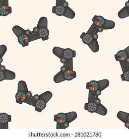 game control , cartoon seamless pattern background