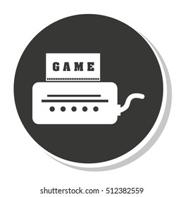 Game control design over white background, Vector illustration