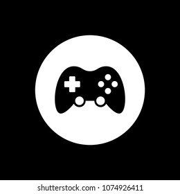 Game control icon black. Vector illustration