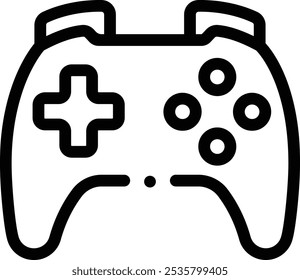 game control icon. Thin Linear Style Design Isolated On White Background