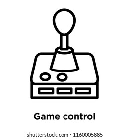 Game control icon vector isolated on white background, Game control transparent sign , line or linear sign, element design in outline style