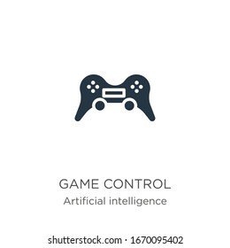 Game control icon vector. Trendy flat game control icon from augmented reality collection isolated on white background. Vector illustration can be used for web and mobile graphic design, logo, eps10