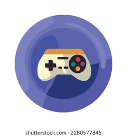 game control illustration over white