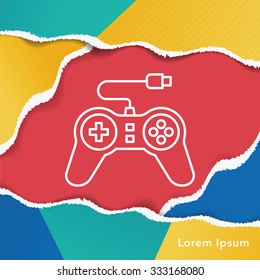 game control line icon