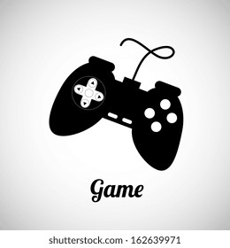 game control over gray background vector illustration