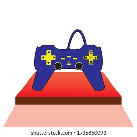 game control tool in a similar video game stick. vector illustration