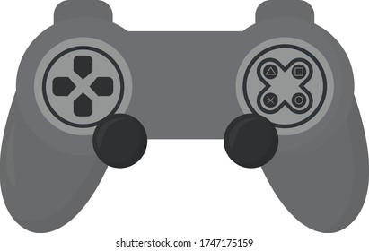 Game controler , illustration, vector on white background