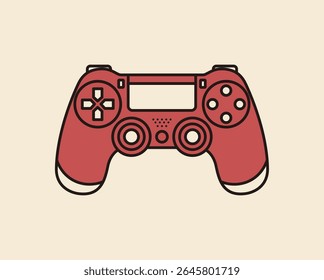  game controll vector illustration. Ideal for gaming content, esports design, mobile apps, posters, and technology-related projects. wireless game controller, arcade joystick, console stick, game on