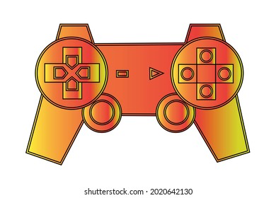 game controller artwork vector, game joystick vector.