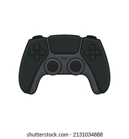 Controlador de juegos. Icono de joystick negro. Gamepad para consola de juegos. Vector