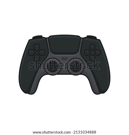 Game Controller. Black Joystick Icon. Gamepad for Game Console. Vector