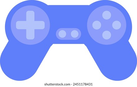 Game controller in blue color. Game controller icon.
