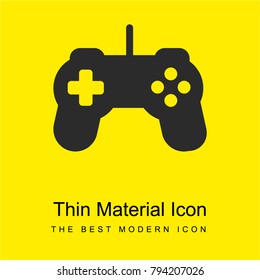 Game Controller  bright yellow material minimal icon or logo design