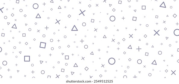 Game controller buttons on a white background. Black texture. Wallpaper for game center.