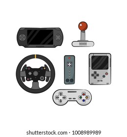 Game Controller Colorful Package Vector