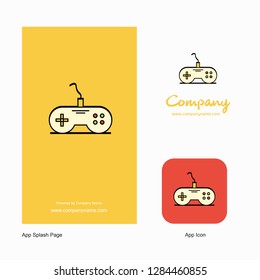 Game controller  Company Logo App Icon and Splash Page Design. Creative Business App Design Elements