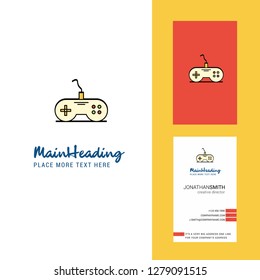 Game controller  Creative Logo and business card. vertical Design Vector