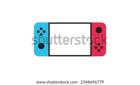 Game controller design icon. Nintendo Switch. Gamepad. vector.