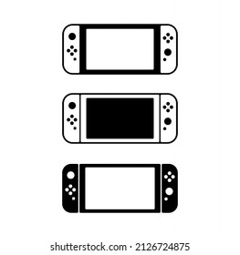 Game controller design template icon. Gamepad.  Switch. 
