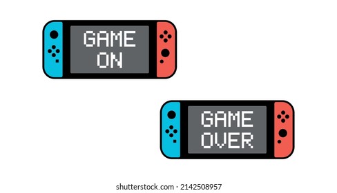 Game controller design template icon. Gamepad