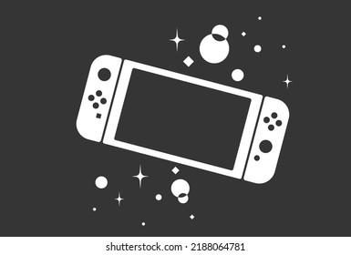 Game controller design template icon. Nintendo Switch. Gamepad
 Game controller design template icon. 