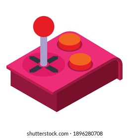 Game controller device icon. Isometric of game controller device vector icon for web design isolated on white background