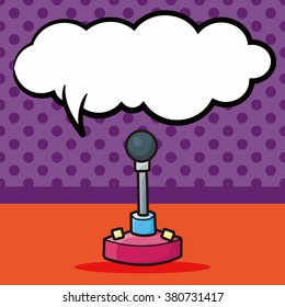 game controller doodle, speech bubble