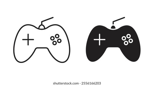 Game controller Filled flat icons set for apps and web ui designs.