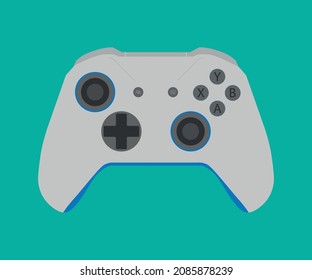 Game controller with flat design vector