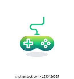 Game controller flat icon, vector sign, colorful pictogram isolated on white. Symbol, logo illustration. Flat style design