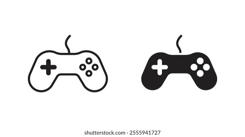 Game controller flat simple vector symbols illustration.