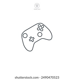 Game Controller, Gamepad icon theme symbol vector illustration isolated on white background