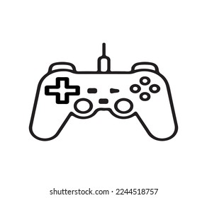 Controlador de juego gamepad ilustración icono favorito vector