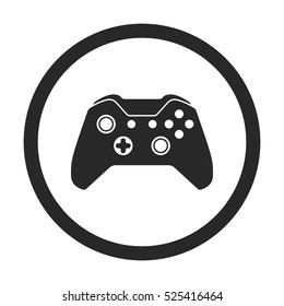 Game Controller or gamepad symbol sign silhouette icon on background