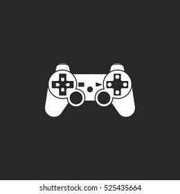 Game Controller or gamepad symbol sign silhouette icon on background