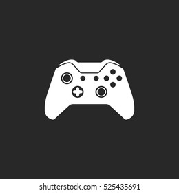 Game Controller or gamepad symbol sign silhouette icon on background