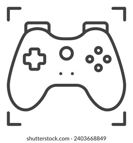 Game Controller for Gamer vector Gamepad concept icon or symbol in outline style