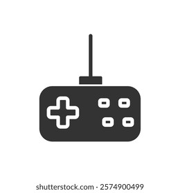 Game controller glyph icon. Vector illustration