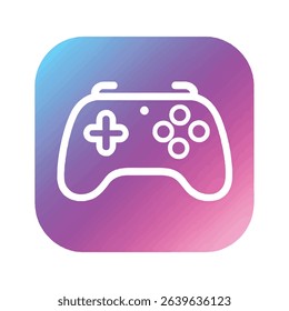 Game controller icon app button design gamer
