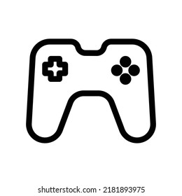 Game controller icon in black outline style
