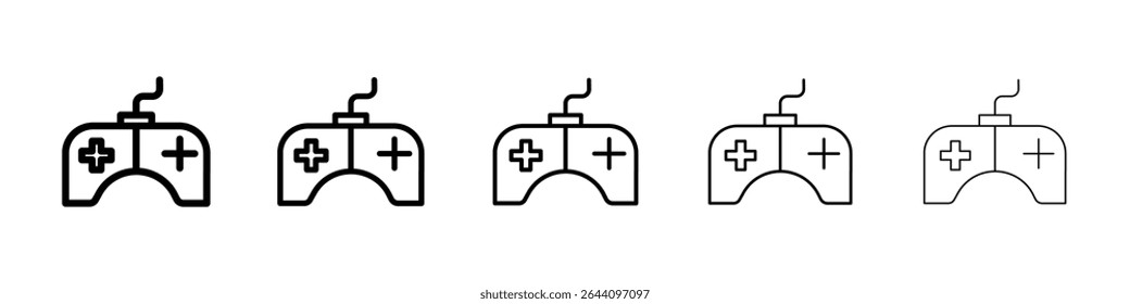 Conceito de ícone de controlador de jogo. design gráfico, logotipo, Web, UI.