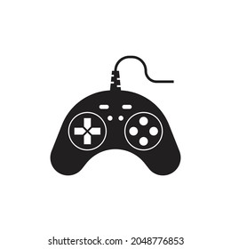 Game controller icon design isolated on white background
