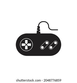 Game controller icon design isolated on white background