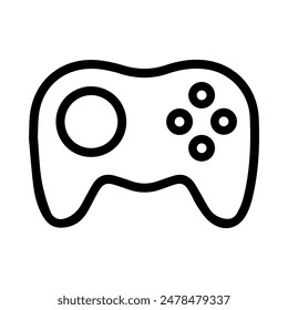 Game controller icon design. Game controller icon in trendy silhouette style design. Vector illustration.