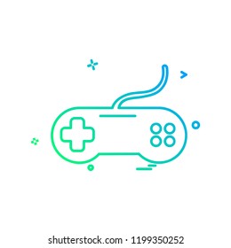 Game controller icon design vector