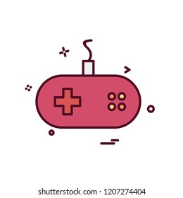 Game controller icon design vector