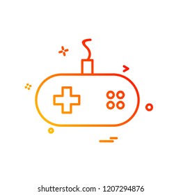 Game controller icon design vector