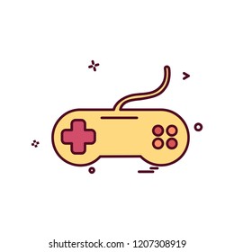 Game controller icon design vector