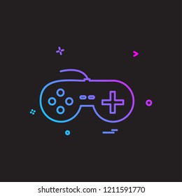 Game controller icon design vector