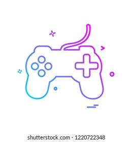 Game controller icon design vector